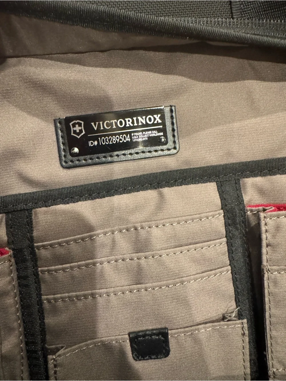 Victorinox Black Men's Briefcase Laptop Bag with Front Pocket